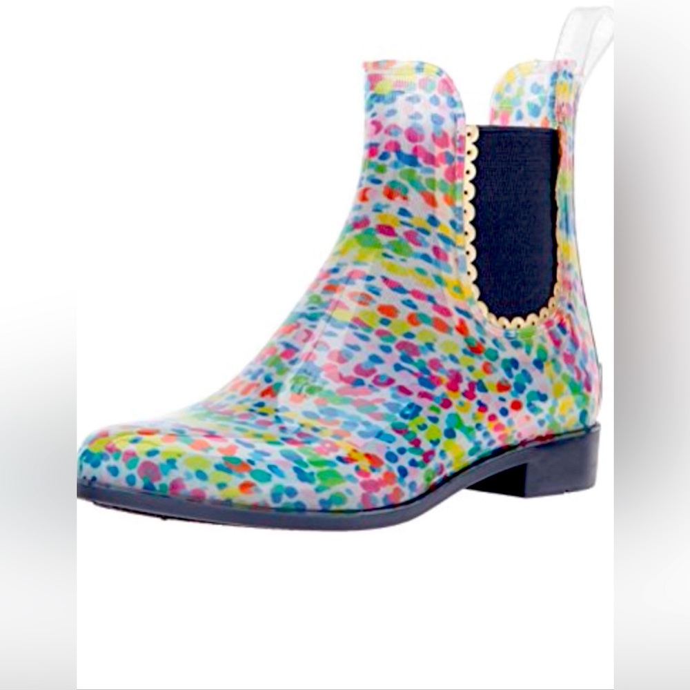 NEW! Never used Sallie Print Jack Roger’s Rain Boots Sz9